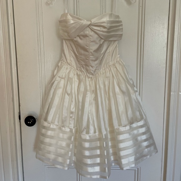 Betsey Johnson White Graduation Dress